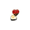 Mini bougie de massage caramel boîte coeur 35ml 